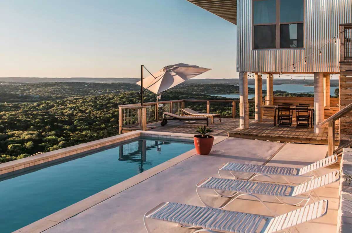 airbnb with a pool in texas