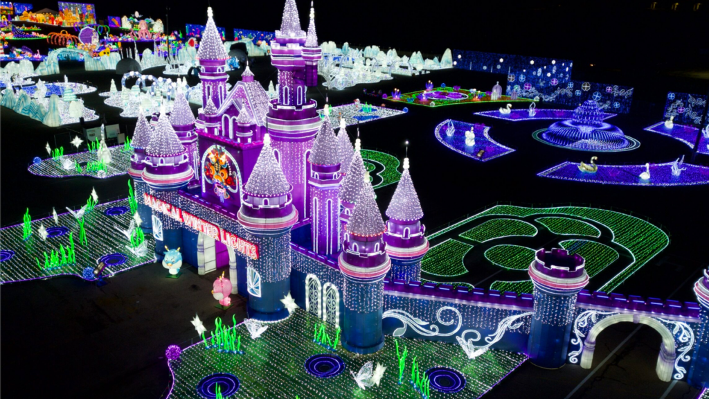 magical winter lights at katy mills mall houston
