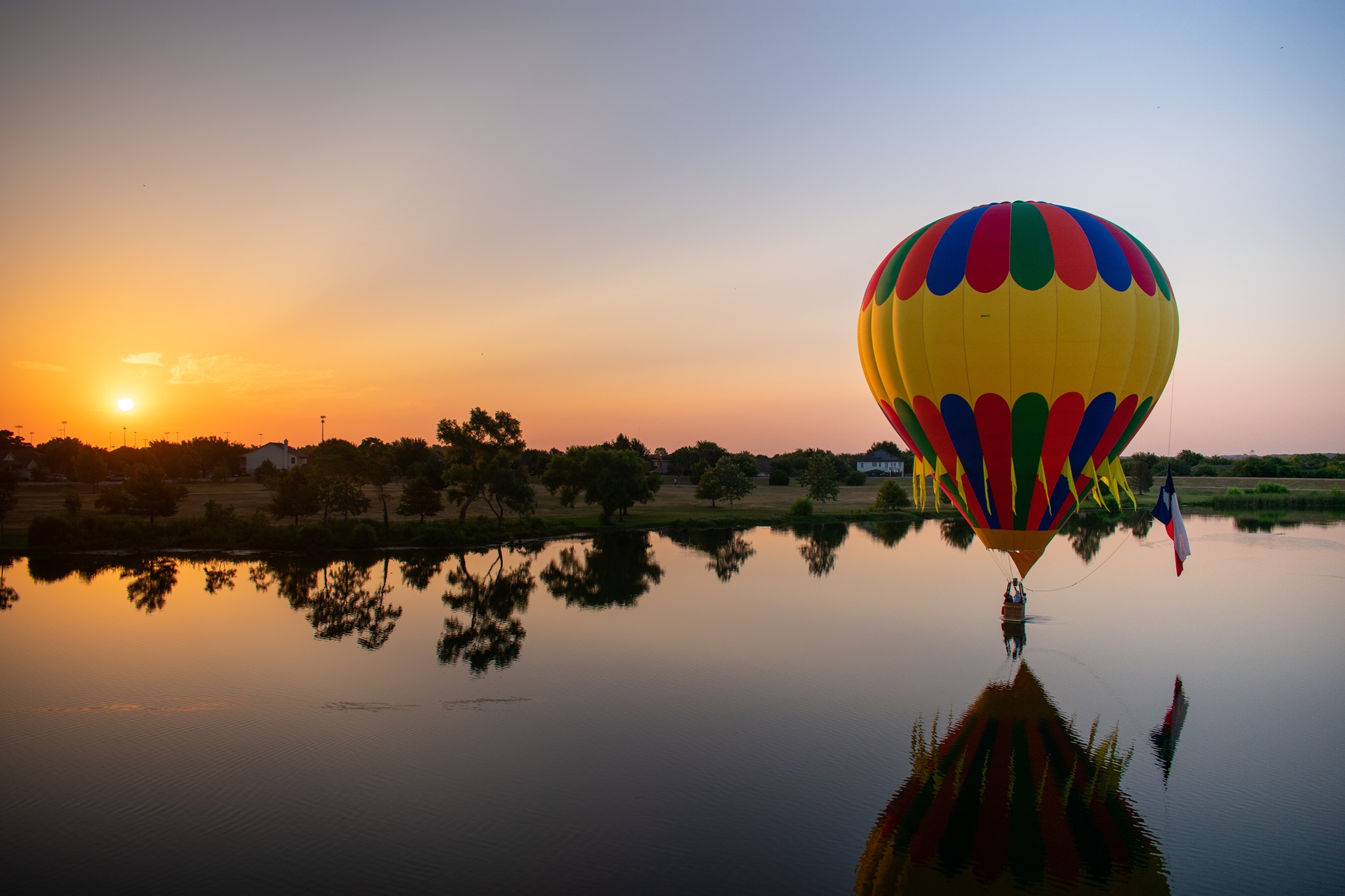 Hot Air Balloon Ride Over Hill Country