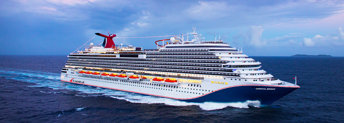 carnival breeze cruise ship itinerary from galveston