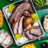 A Texas barbecue feast like no other—brisket, ribs, smoked chicken, and all the fixings for a perfect meal!