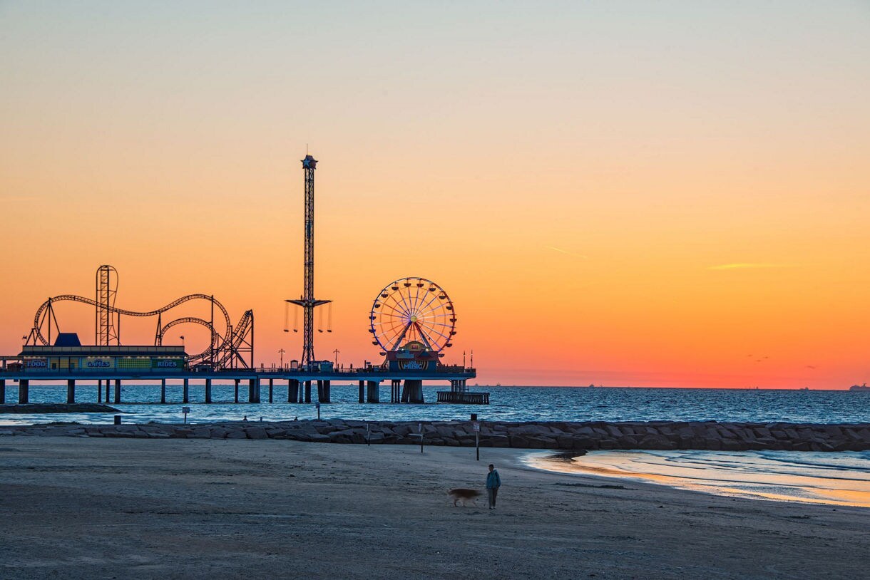 Galveston’s beaches, texas