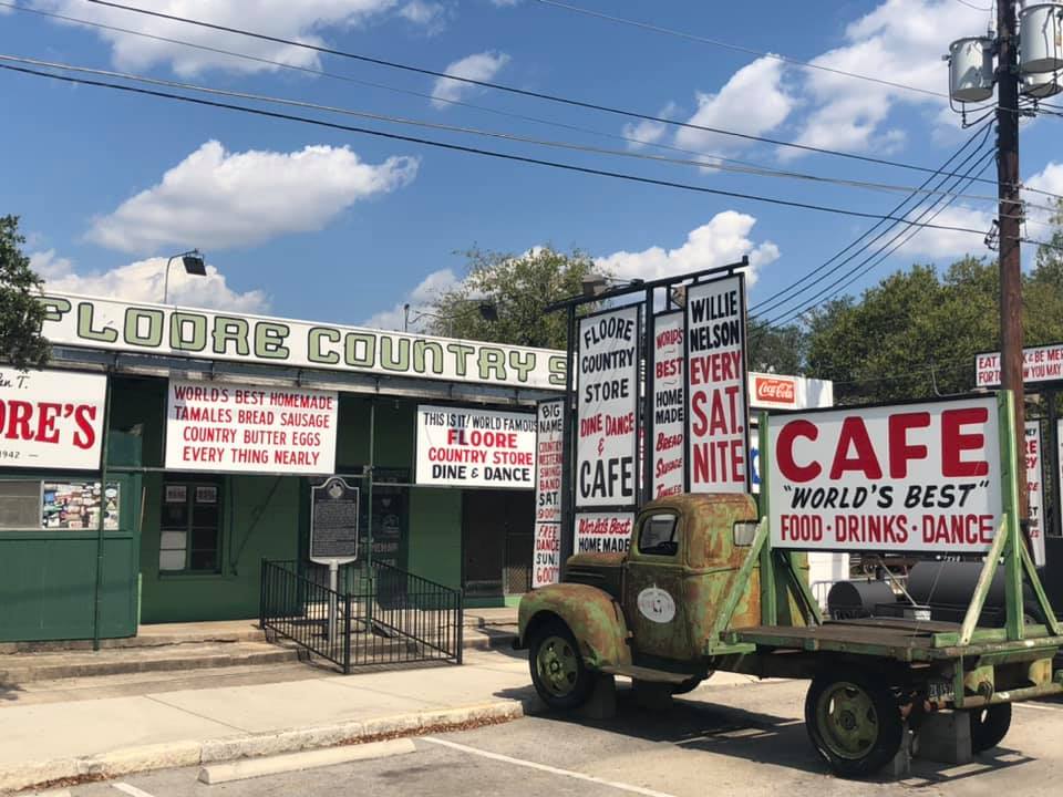 Where country legends play, homemade tamales satisfy, and memories are made—Floore’s Country Store. 🌮🎶🤠 | Source: John T. Floore Country Store Facebook