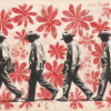 illustration of slaves walking the underground railroad from texas to mexico