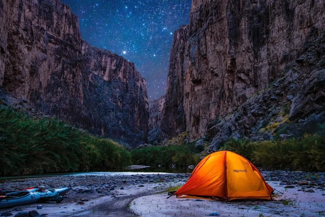 Lost in the wild, found in the stars ✨🏕️ | Source: texaslodging.com