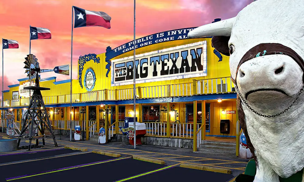 Everything’s Bigger in Texas! The Big Texan Steak Ranch – Home of the Legendary 72-Ounce Steak Challenge. | Source: bigtexan.com