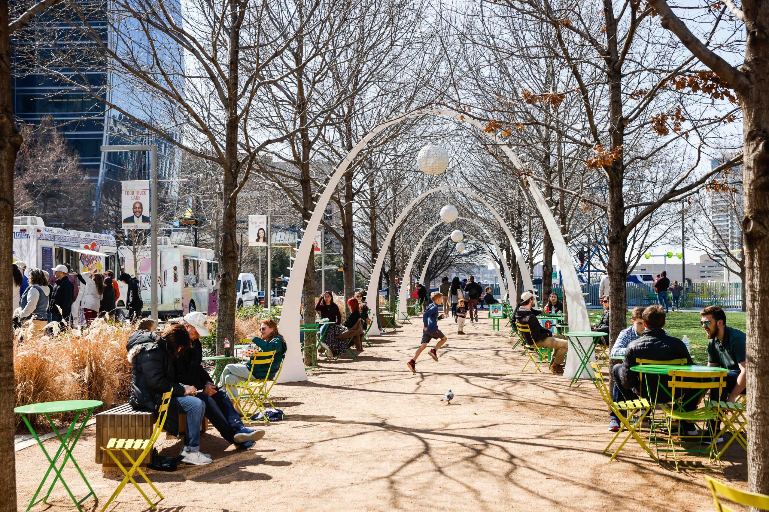 The Klyde Warren Park at the Dallas Arts District in Dallas on Saturday, Feb. 11, 2023.