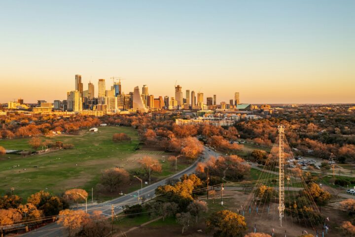 A Texas New Year celebration featuring a skyline view that captures the spirit of New Year celebrations across the state.