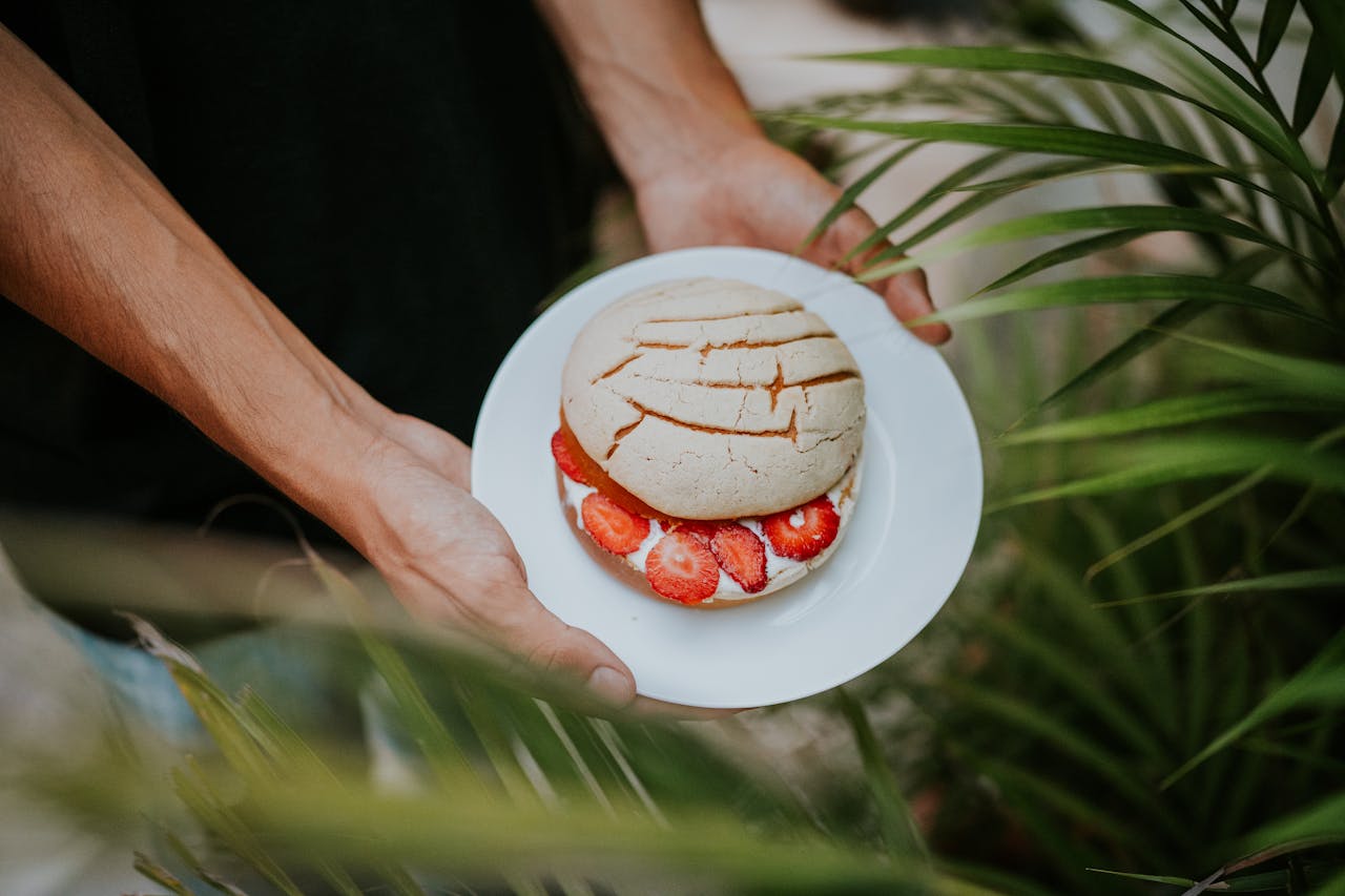 Pan dulce dessert representing Texas winter food traditions and holiday treats locals eat