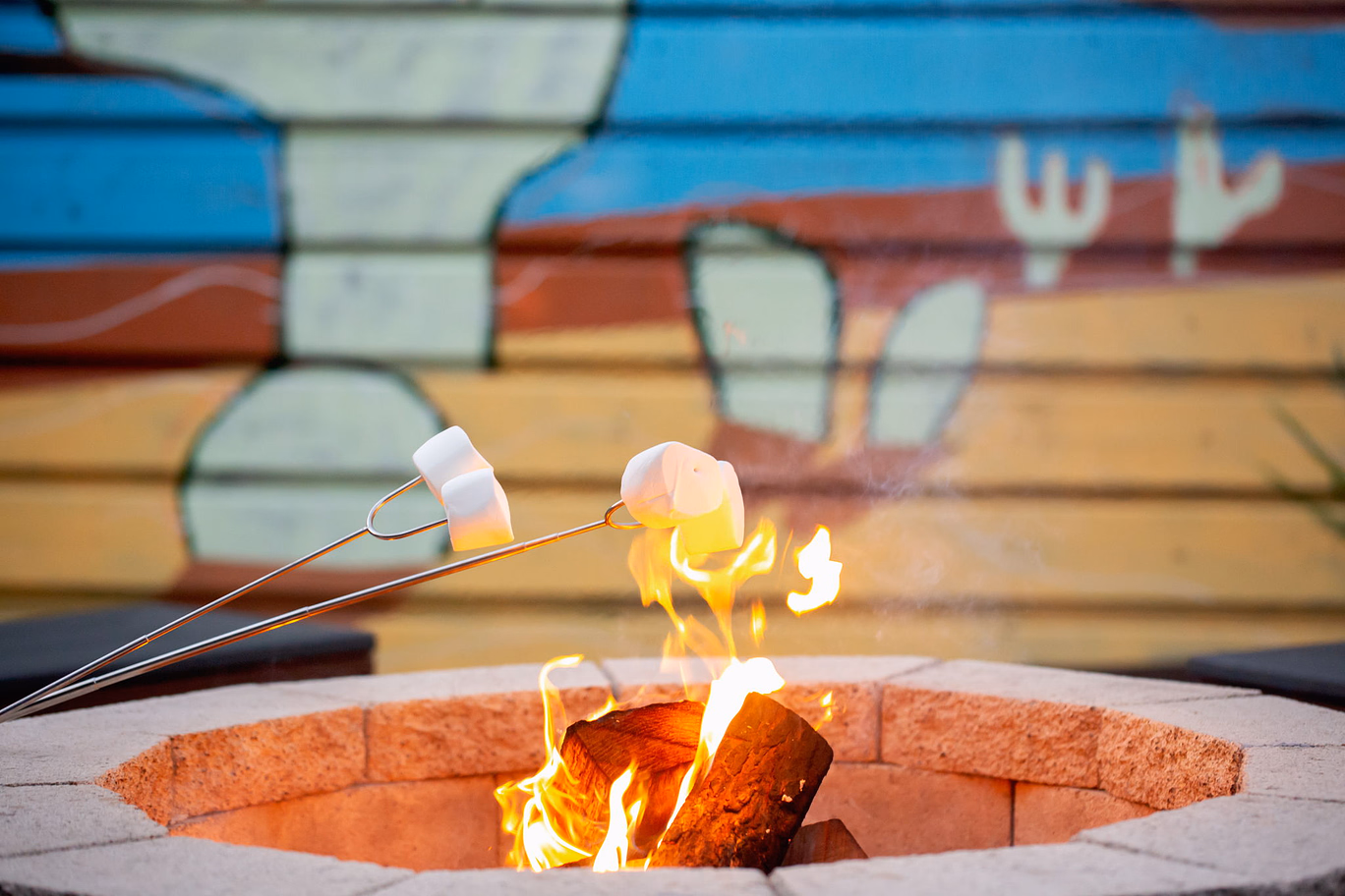 Because every good night ends with a fire pit and something sweet.