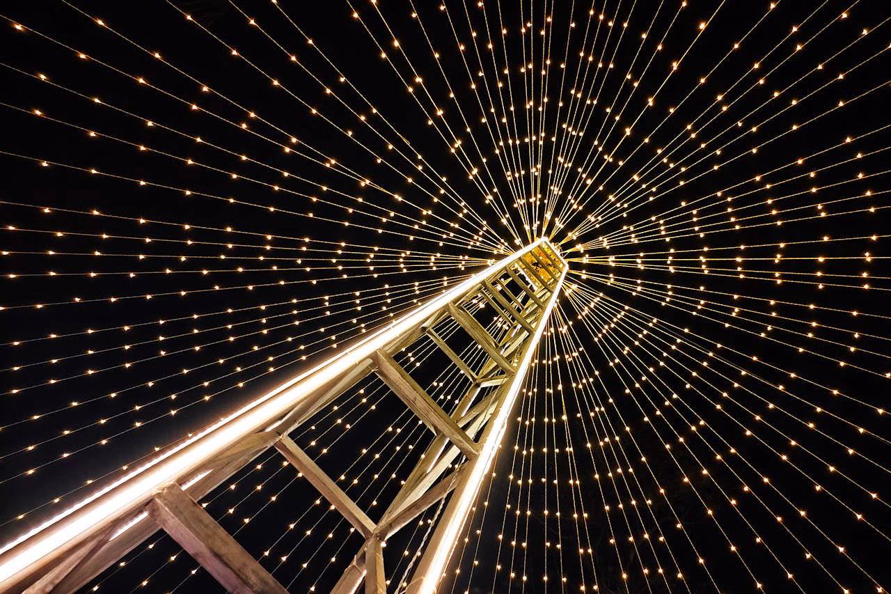 Austin Trail of Lights at Zilker Park showcasing one of the most spectacular holiday light displays in Texas with thousands of glowing Christmas lights