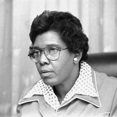Barbara Jordan in 1976, during her time in the US House of Representatives