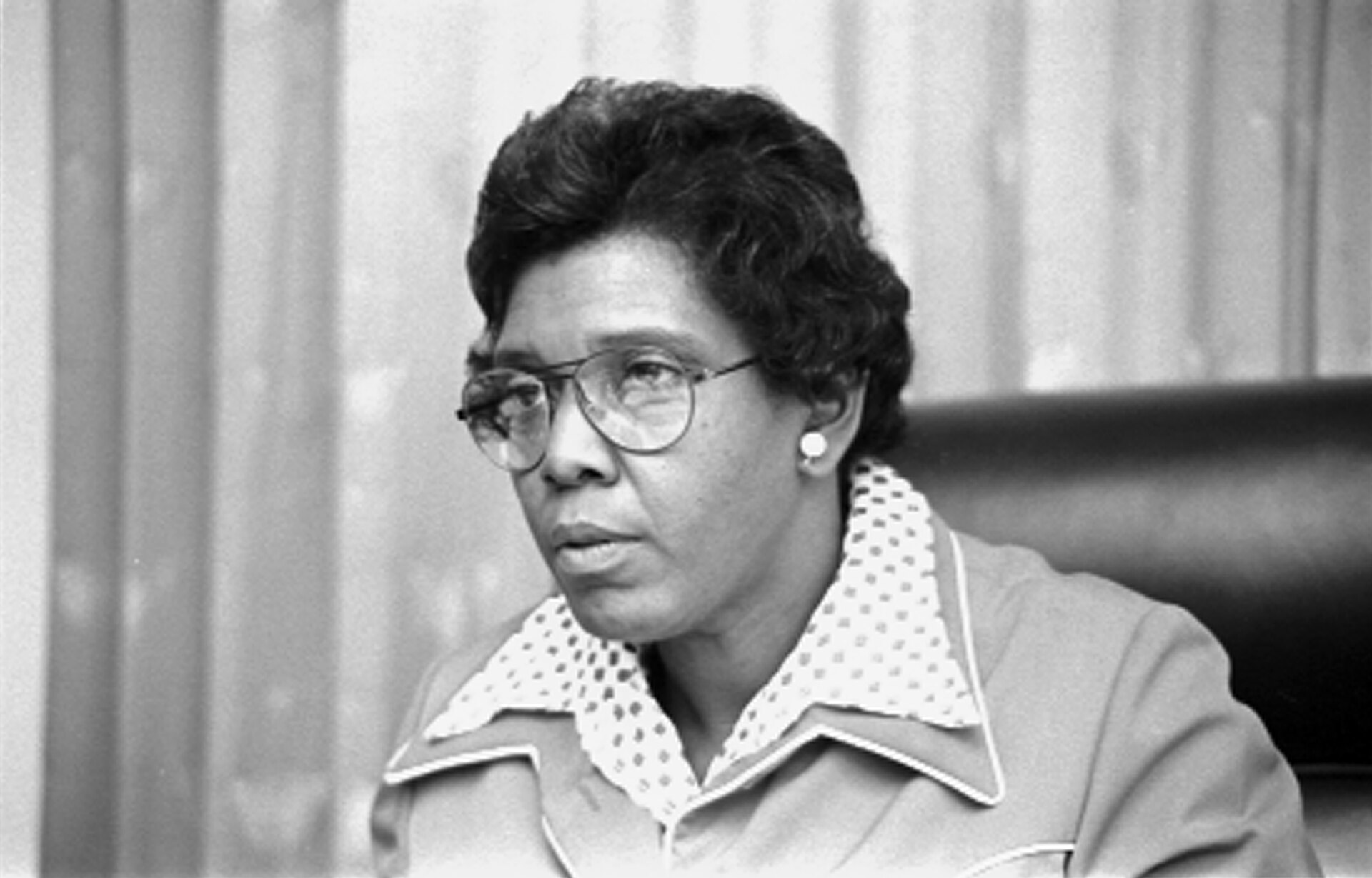 Barbara Jordan in 1976, during her time in the US House of Representatives