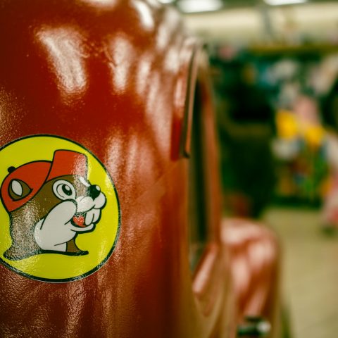 The smiling Buc-ee's beaver has become one of the most recognizable logos on Texas highways