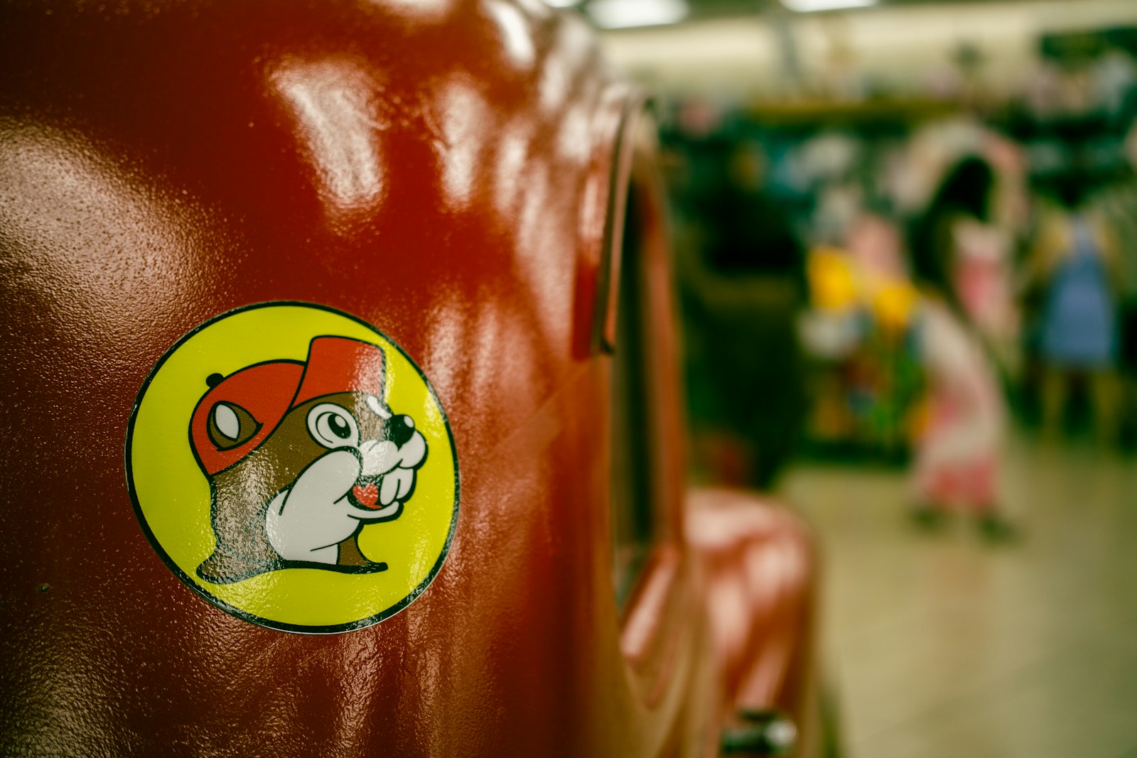 The smiling Buc-ee's beaver has become one of the most recognizable logos on Texas highways