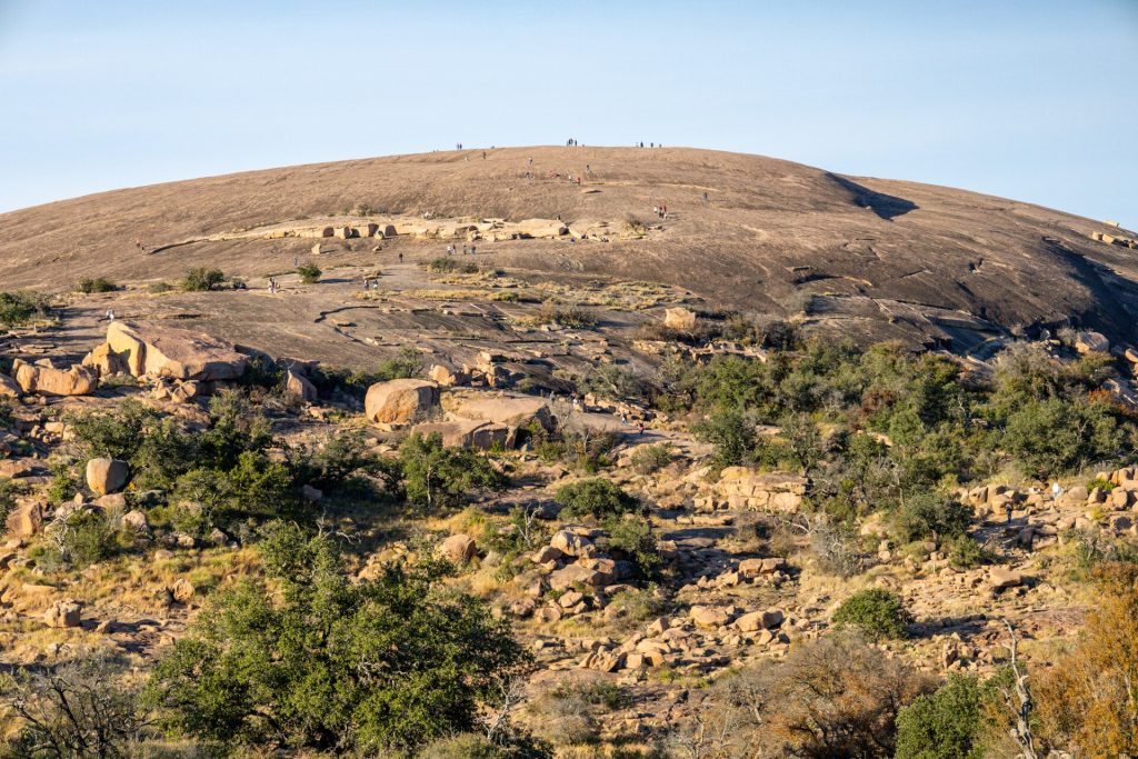 Hikers on Enchanted Rock