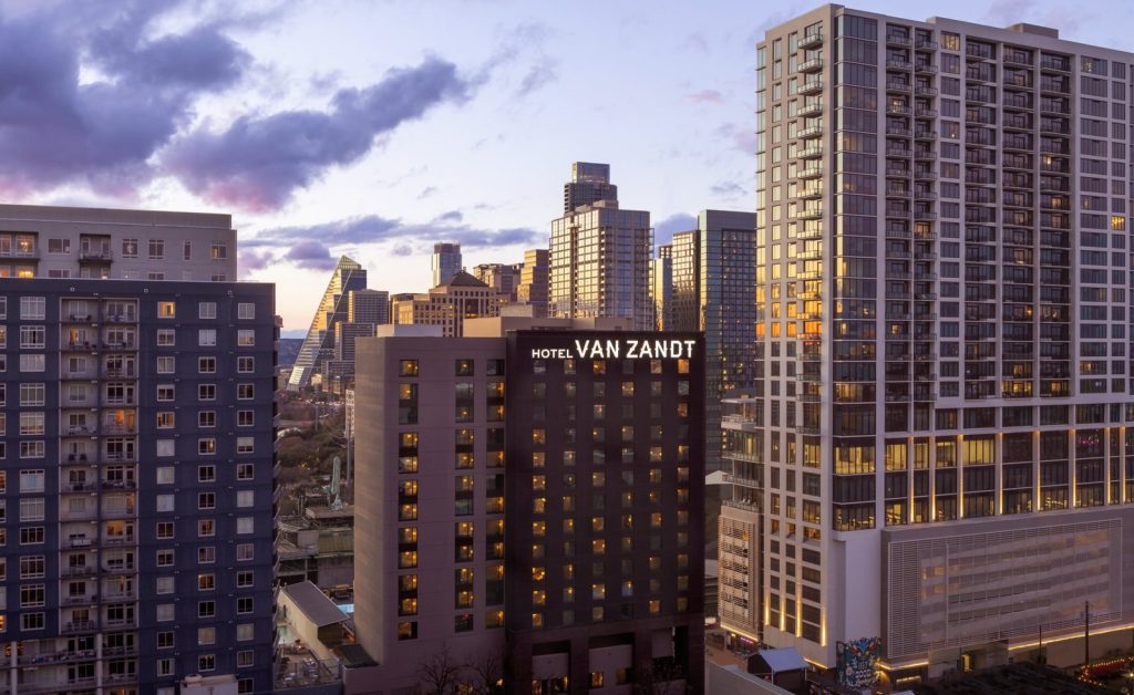 Hotel Van Zandt in downtown Austin.