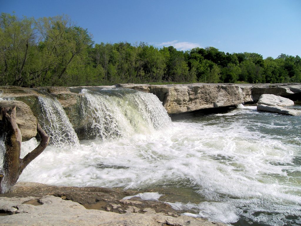 Lower Falls at McKinney Falls State Park near Austin