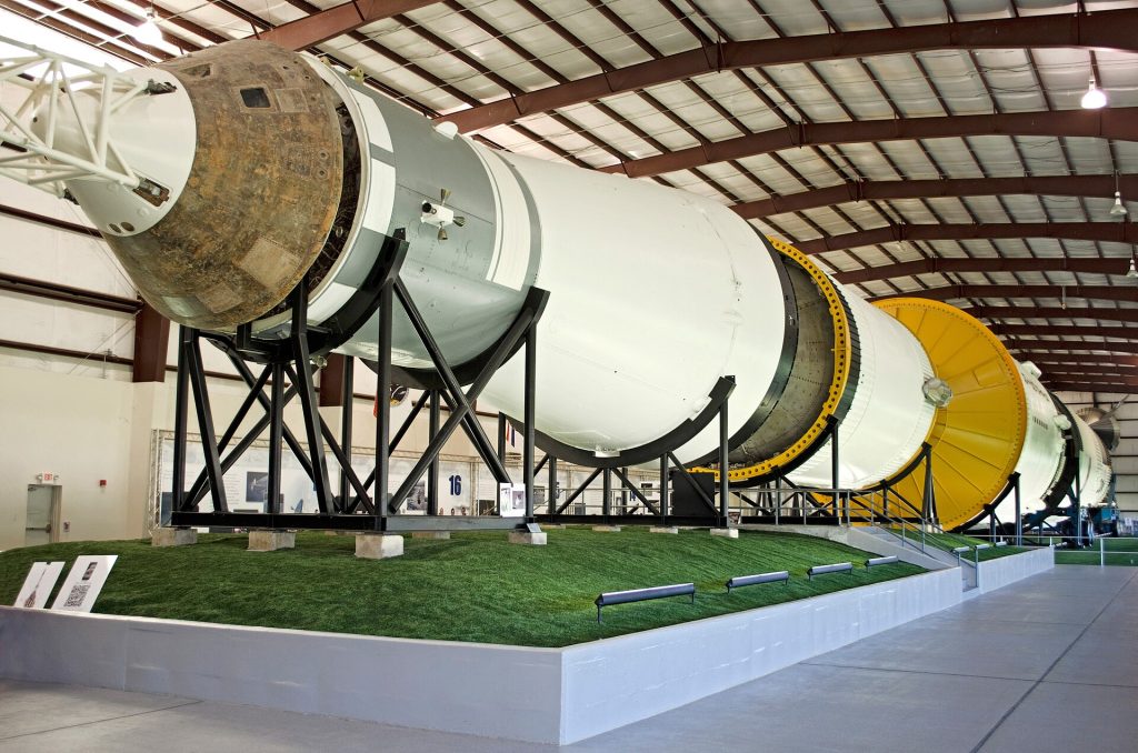 The Saturn V rocket at Rocket Park
